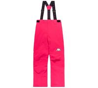 Kappa Pantalon Unisexe rembourré Stretch avec Technologie de Protection de l'eau et de la Technologie Clima Protection, Bretelles détachables, Jambe zippée, Coupe Droite, Couleur Rose - Noir, Taille