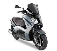 Kappa Pare-brise bas sportif pour Yamaha X-Max 125 - 250 à partir de 2010, 37 x 43 cm Noir