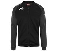 Kappa Polaire d'Entraînement avec Ouverture Zippée Complète et Poches pour Homme, Taille XS, Noir/Gris DK