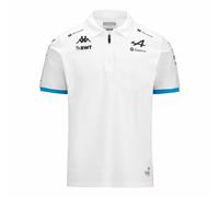 Kappa - Polo Adrem BWT Alpine F1 Team 2024 pour Homme - Blanc - Taille 2XL