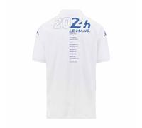 Kappa - Polo Barli 24H Le Mans 2024 pour Homme - Blanc - Taille L