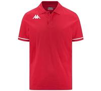 Kappa Polo Barli pour Homme, Rouge/Blanc, 3XL