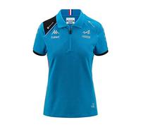 Kappa Polo Femme Acrew BWT Alpine F1 Team Officiel Formule 1 - Bleu - S