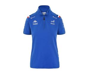Kappa Polo Femme Asham BWT Alpine F1 Team Officiel Formule 1 (L, Bleu)