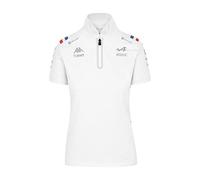 Kappa Polo Femme Asham BWT Alpine F1 Team Officiel Formule 1 (XL, Blanc)