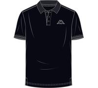 Kappa Unisex Polo Shirt Women Men 303173 Black, Größe Bekleidung:L