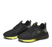 Kappa San Puerto Elastic Chaussures de Sport, Noir Gris Moyen Jaune Néon, 29 EU