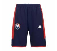 Kappa Short Alozip 7 Stade Malherbe Caen Football Homme Bleu Rouge - XXL