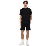 Kappa - Short de Sport, Homme, Noir, Coton, Sportstyle, Logo Tape Gerri, Taille L