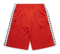 Kappa - Short de Sport, Homme, Rouge, Polyester, Sport, 222 Bandes Treadwellz, Taille XL
