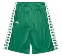 Kappa - Short de Sport, Homme, Vert, Polyester, Sport, 222 Bandes Treadwellz, Taille : L