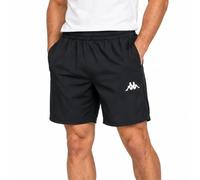 Kappa Short de Sport IFIO | Entraînement Running Fitness | Taille Élastique avec Cordon | Polyester Extensible Respirant | Noir/Bleu Marine