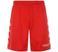Kappa Short d'Entraînement en Tissu Interlock pour Homme, Taille 2XS, Rouge