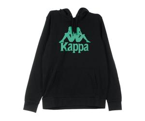 Kappa - Sweat à Capuche Homme Élégant Noir/Vert - Homme - Sweatshirts et sweats à capuche - Noir - Taille: M
