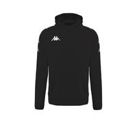 Kappa - Sweat à capuche noir avec logo imprimé - Homme - Sweatshirts et sweats à capuche - Noir - Taille: 2XS