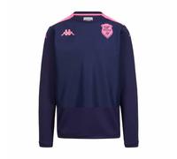 Kappa Sweat Apron Pro 8 Stade Français Paris Officiel Rugby Bleu/Rose Homme (FR/ES, Alpha/Lettres, TG, Taille Normale, Taille Normale, Bleu)