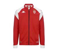 Kappa Sweat Arun Pro 7 AS Monaco 23-24, Sweat Officiel, Rouge/Gris, 12 Ans, Garçon