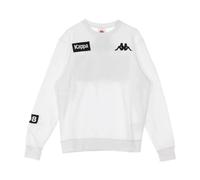 Kappa - SweaT-shirt blanc à col rond pour homme - Homme - Sweatshirts et sweats à capuche - Blanc - Taille: S