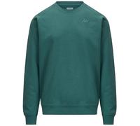 Kappa Sweat-Shirt en Polaire brossée pour Homme, Coupe Droite, Manches Raglan, col Rond, Logo Omini brodé sur la Poitrine