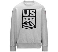 Kappa - Sweatshirt, Unisexe, Gris, Coton, Ski, UTAHI 2 US, Taille: XL