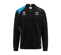 Kappa Sweatshirt Zip Enfant Atriso BWT Alpine F1 Team Officiel Formule 1 - Noir - 10 Ans