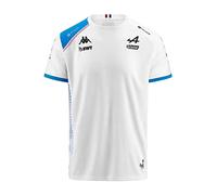 Kappa T-Shirt Abolim BWT Alpine F1 Team Officiel Formule 1 - Blanc - 3XL
