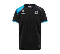 Kappa Abolim Alpine F1 T-Shirt, Noir/Bleu, L Homme