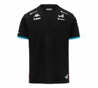 Kappa T-Shirt ADIRY Alpine F1 | Black/Blue Dresden/Pink BEGONI| 6Y