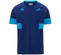 Kappa - T-Shirt Adobi BWT Alpine F1 Team 2024 pour Homme - Bleu - Taille M