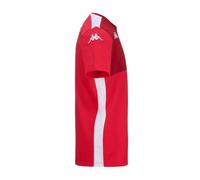 Kappa - T-Shirt Ayba 8 AS Monaco 24/25 pour Homme - Rouge - Taille M