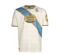 Kappa T-Shirt de Sport Officiel 2025/2026 Blanc Antique/Azure/Gold/SPON2 | Technologie Hydro-Way Protection, Tissus recyclés et Logos thermofusionnés | Taille XXXL