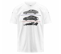 Kappa T-Shirt Enfant Argla BWT Alpine F1 Team Officiel Formule 1 - Blanc - 10 Ans