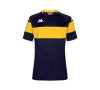 Kappa T-Shirt Unisexe Dareto pour Enfant, Bleu/Jaune, 10 Ans