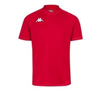 Kappa TELESE Maillot Rugby Homme, Red, FR : L (Taille Fabricant : L)