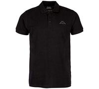 Kappa Unisex Polo Shirt PELEOT Women Men 303173 Black, Größe Bekleidung:XXXL