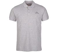 Kappa Unisex Polo Shirt PELEOT Women Men 303173 Grey, Größe Bekleidung:XL