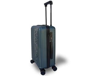 Kappa Valise de cabine rigide de 50,8 cm, trolley en ABS anti-rayures avec 4 roues pivotantes à 360°, poignée télescopique réglable et cadenas TSA, bagage à main pour voyages en avion, vert pétrole
