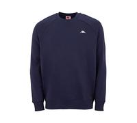 Kappa Vauke - Basic - Sweat-Shirt Unisexe - en Coton - Idéal pour Le Sport et Les Loisirs - dans Les Couleurs : Bleu, Gris et Noir - Tailles S, M, L, XL, XXL et XXXL, Bleu, M