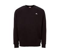 Kappa Vauke - Basic - Sweat-Shirt Unisexe - en Coton - Idéal pour Le Sport et Les Loisirs - dans Les Couleurs : Bleu, Gris et Noir - Tailles S, M, L, XL, XXL et XXXL, 19-4006 Caviar, S