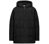 Kappa - Veste pour homme en nylon matelassé rembourrée avec capuche, fermeture éclair avant, poches latérales, bords élastiques et logo Omini imprimé