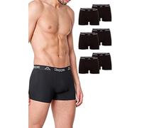 Kappa - Vinesta - Slips Moulants pour Homme - sous-vêtements de Sport - en Coton Doux - Coupe rétro Confortable - Lavable en Machine et sèche-Linge - Noir - XXXX-Large