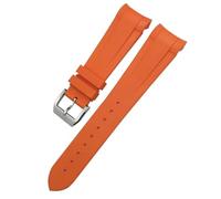 KAPPDE Bracelet de montre en caoutchouc et silicone avec extrémité incurvée 22 mm 20 mm pour Tudor Black Bay 41 mm Pelagos 42 mm 1958 Bracelet de montre de sport bleu, 22mm