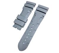 KAPPDE Bracelet de montre en caoutchouc naturel 26 mm 24 mm pour Panerai PAM Bracelet de montre en silicone rouge bleu étanche outils, 26mm