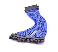 KAPPDE Câble d'extension d'alimentation ATX 1 vers 2 24 broches 24P PSU Port d'alimentation 24 broches mâle vers femelle Câble répartiteur Y 20 cm 30 cm 60 cm (0,2 m)