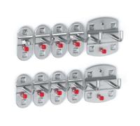 Assortiment de porte-outils 10 pcs. avec revêtement pour plaques perforées