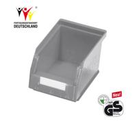 Kappes Boîtes de rangement ouvertes L230xl140xH130mm PE gris Quantité:1