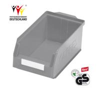 Kappes Boîtes de rangement ouvertes L350xl200xH150mm PE gris Quantité:1