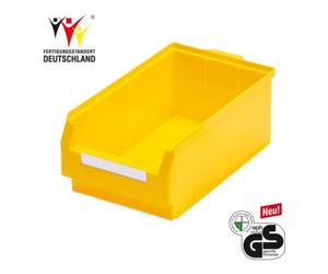 Kappes Boîtes de rangement ouvertes L500xl300xH200mm PE jaune Quantité:1