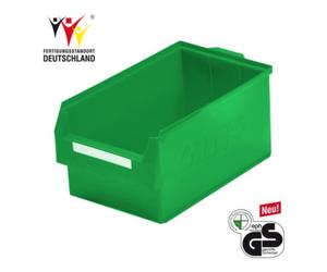 Kappes Boîtes de rangement ouvertes L500xl300xH250mm PE vert Quantité:1