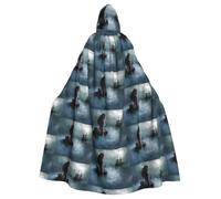 KAPPTYY Cape à capuche pour fille sirène et bateau de pirate de mer pour adultes, cape à capuche unisexe pour cosplay, Saint-Patrick